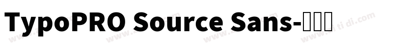 TypoPRO Source Sans字体转换